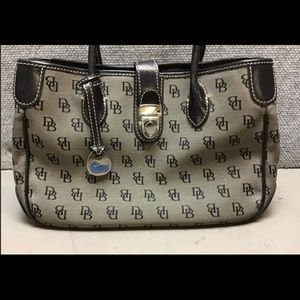 Dooney & Bourke Grey & Black Satchel